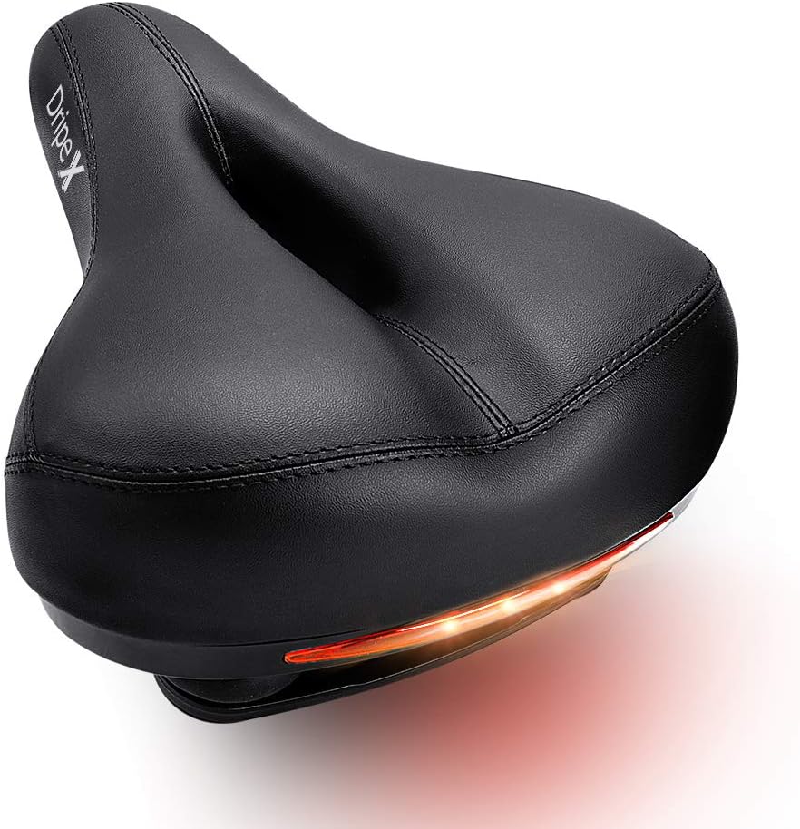 Gel Bike Seat Comfort Universal Cycle Saddle Wide Cushion Pad Waterproof &amp Fits MTB Road Spinning Bikes