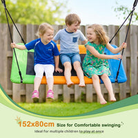 Dripex 150 x 80 cm Kids Nest Swing, Children's Swing Seat, Adjustable Hanging Tree Swings for Outdoor Backyard Garden, Oxford, 150 kg Capacity