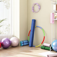 Dripex 7FT Folding Gymnastics Balance Beam Kids Training Beam Faux Suede for Home Gym Exercise