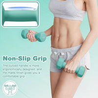 Dripex Weight Dumbbell Set with Storage Stand, Weights Lifting Gym Fitness | Dumbbells for Women Men, Anti-Roll Design, Home Gym Fitness, Pair of 1kg, 2kg, 3kg/1kg, 3kg, 5kg
