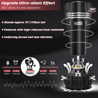 Dripex 70 Inch Upgrade Free Standing Punch Bag, Heavy Duty Freestanding Boxing Bag with Suction Cups, Stable Pedestal Standing Punching Bag for Adult Men Youth, MMA Muay Thai Kickboxing Home Gym Training