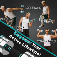 Dripex Steel Adjustable Dumbbells Set 2.5kg 5kg 7.5kg 10kg 15kg 25kg Dumbbells Pair Hand Weights with Foam Handle for Men Women Home Gym Fitness Dumbbell Training