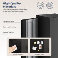 Dripex Metal Cabinet with Hanging Rail Lockable Steel Filing Cabinet Multi-purpose Storage Cabinet Steel Locker for School Home Office Garage 150 x 38 x 38 cm