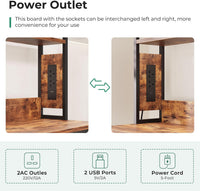 Dripex Baker's Rack, 65" Freestanding Kitchen Storage Shelf Unit with Hooks, 5-Tier Versatile Standing Bookshelf for Home, Kitchen, Living Room