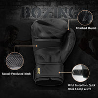 Dripex Boxing Gloves for Men Women Youth, Boxing Training Gloves | for Heavy Bag Workout, Muay Thai, Kickboxing, Sparring Punching（6 8 10 12 14 16oz）