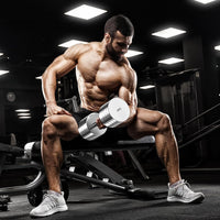 Dripex Steel Adjustable Dumbbells Set 25kg 50kg Dumbbells Pair Hand Weights with Foam Handle for Men Women Home Gym Fitness Dumbbell Training