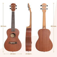 Dripex 23 Inch Concert Ukulele, Small Guitar Ukelele, Professonial Wood Ukulele Starter with Beginners Kit, Quality Musical String Instrument for Adults or Kids (Natural Color)