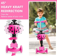 Dripex 5-in-1 Kids Scooter Toddler Scooter with Flashing Led Light Up
