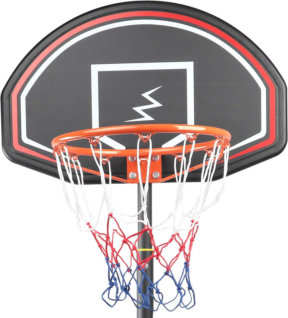 Dripex Professional Basketball Hoop Height Adjustable Portable Outdoor Free Standing Basketball Stand Net Set System 1.6m-2.1m with Wheels