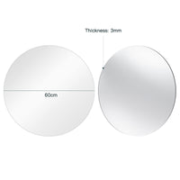 Dripex Frameless Bathroom Mirror, Wall Mounted Bathroom Mirror with Bevelled Edge & Pre-Drilled Holes for Dressing Room Bedroom Living Room