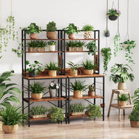 Dripex Baker's Rack, 65" Freestanding Kitchen Storage Shelf Unit with Hooks, 5-Tier Versatile Standing Bookshelf for Home, Kitchen, Living Room