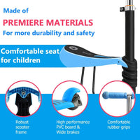 Dripex 5-in-1 Kids Scooter Toddler Scooter with Flashing Led Light Up