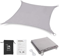 Dripex Sun Shade Sail Waterproof Rectangle Canopy, PES Polyester 95% UV Block Shade Cover Sunscreen with Free Rope for Patio Party Backyard Lawn Garden Outdoor Activities