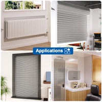 Dripex Radiator Reflector Foil Double Aluminium Bubble Insulation with Adhesive Pads Energy Saving Heat Reflector for Home Loft Caravan Boat