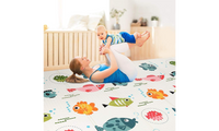 Dripex Baby Play Mat, Large Foldable Foam Crawling Mat 197×177cm with Alphabet & Numbers, Double-Sided, Waterproof & Easy to Clean