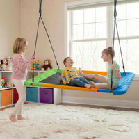Dripex 150 x 80 cm Kids Nest Swing, Children's Swing Seat, Adjustable Hanging Tree Swings for Outdoor Backyard Garden, Oxford, 150 kg Capacity