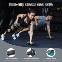 Dripex Women Weights Dumbbells Set 2.5kg 5kg 7.5kg Adjustable Dumbbell Pair | Weight Set for Women Men 4-in-1, Anti-Roll Design, Sold as a Pair, Non-Slip Handle, Home Gym Workout