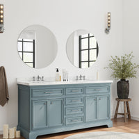 Dripex Frameless Bathroom Mirror, Wall Mounted Bathroom Mirror with Bevelled Edge & Pre-Drilled Holes for Dressing Room Bedroom Living Room