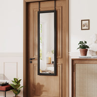 Dripex Over Door Mirror Full Length, 110 x 33cm/110 x 45cm Wall Mounted Mirror Door Hung Mirror for Bathroom/Bedroom/Wardrobe - Toughened Glass