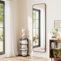 Dripex Arch/Rectangular Mirror Full Length, 160 x 50cm/150 x 40cm Full Body Floor Mirror with Stand, Standing/Leaning/Hanging for Living Room Bedroom