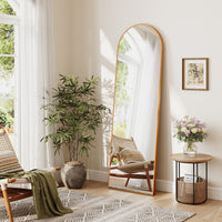 Dripex Arch/Rectangular Mirror Full Length, 160 x 50cm/150 x 40cm Full Body Floor Mirror with Stand, Standing/Leaning/Hanging for Living Room Bedroom