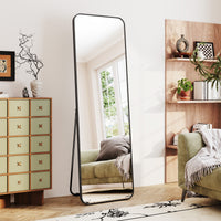 Dripex Arch/Rectangular Mirror Full Length, 160 x 50cm/150 x 40cm Full Body Floor Mirror with Stand, Standing/Leaning/Hanging for Living Room Bedroom