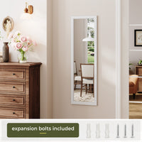 Dripex Over Door Mirror Full Length, 110 x 33cm/110 x 45cm Wall Mounted Mirror Door Hung Mirror for Bathroom/Bedroom/Wardrobe - Toughened Glass