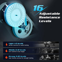 Dripex Magnetic Rowing Machine for Home Use Rower Machine for Home Gym & Cardio Training Rower with Aluminum Slide Rail, 16 Adjustable Resistance & LCD Monitor