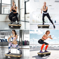 Dripex Vibration Plate Exercise Machine, Whole Body Workout Fitness Vibration Plate, Vibration Power Plate with Resistance Bands,Slim Vibration Platform for Home Training & Shaping,99 Levels
