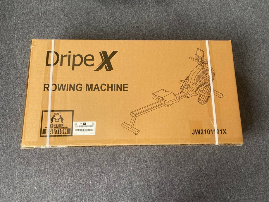 Dripex Magnetic Rowing Machine for Home Use Rower Machine for Home Gym & Cardio Training Rower with Aluminum Slide Rail, 16 Adjustable Resistance & LCD Monitor