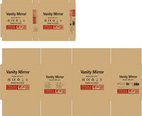 Dripex Hollywood Vanity Mirror with Lights, 50×42cm Large Lighted Makeup Mirror with 14 Dimmable LED Bulbs, USB Cable, Touchscreen Control, Cosmetic Tabletop Mirror for Bedroom, Dressing Room(White)