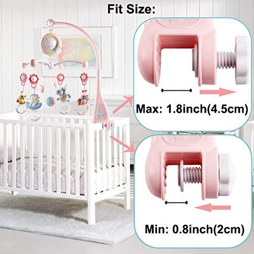Baby Musical Crib Bed Bell Cot Mobile Moon & Star Dream Light Nusery Lullaby Toy