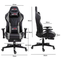 Bigzzia Gaming Chair - Ergonomic Office Chair (with footrest)