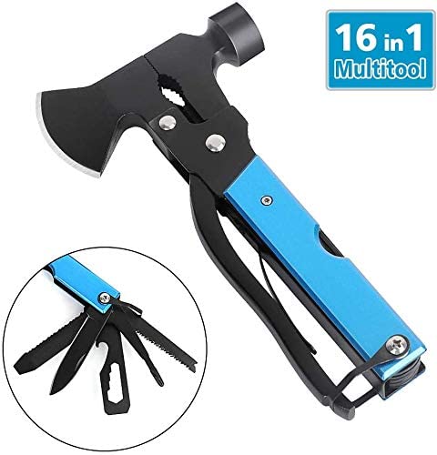 Dripex Multitool Camping Gear - 16 in 1 Emergency Survival Gear for Outdoor Camping Hiking