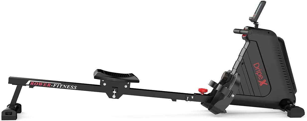 Dripex Foldable Rowing Machine Magnetic Rower with 16 Level Adjustable Resistances for Home use