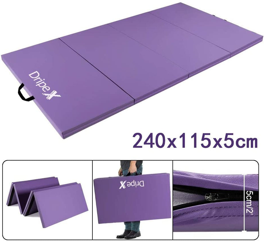 Dripex Folding Gymnastics Exercise Mat - 8FT