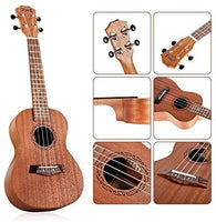 Dripex Soprano Ukulele 23 Inch with Beginner Kit