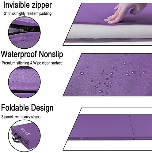 Dripex Folding Gymnastics Exercise Mat - 6FT
