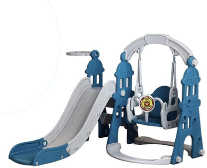 iropro Baby Swing and Slide Set ,Indoor Climbing Frame for Toddlers with Basketball Hoop and Ball