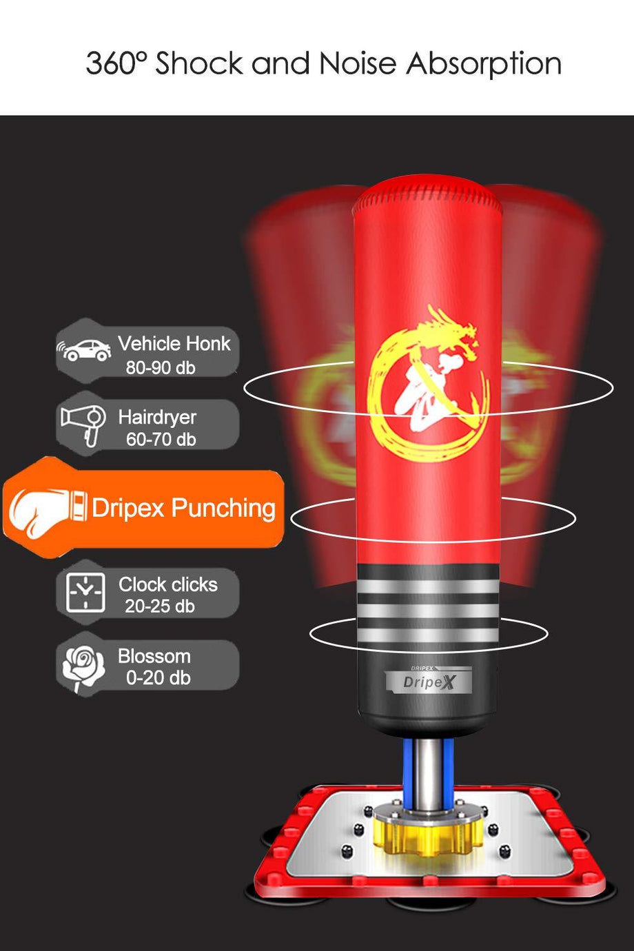 Dripex Kids Free standing Punching Bag