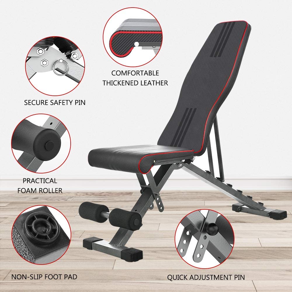 Foldable Bench Press Under 50 Yoleo Commercial Weight Bench