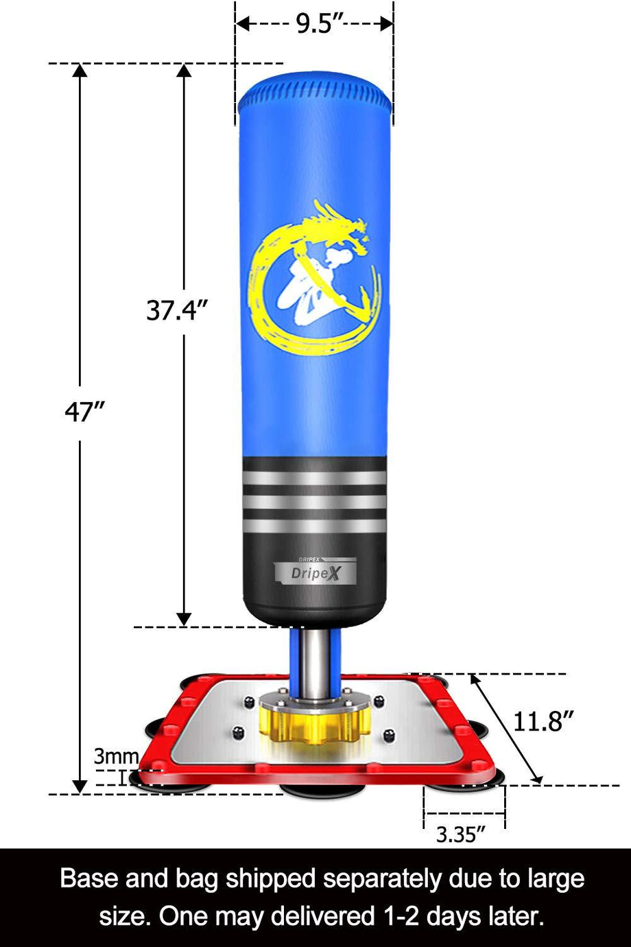 dripex free standing punching bag|Dripex-robustsport.com