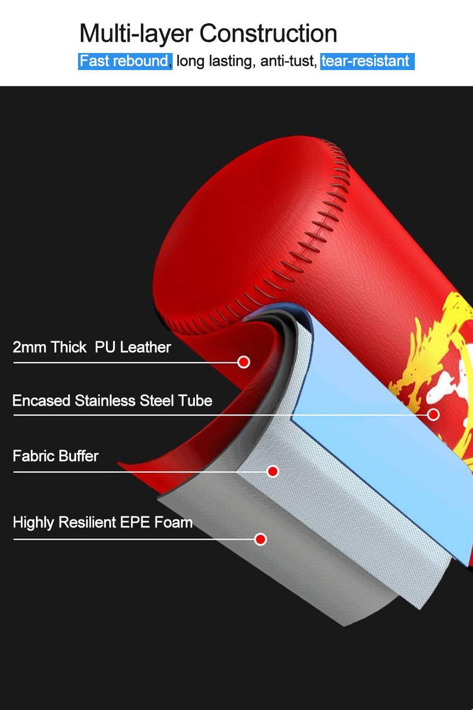 Dripex Kids Free standing Punching Bag