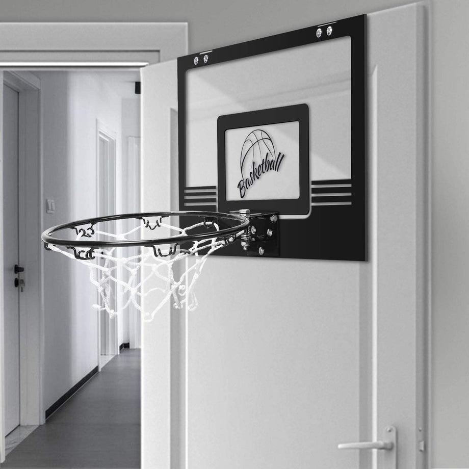 Dripex Mini Indoor Basketball Hoop Play Set for kids Wall Mounted Basketball Board with Ball and Pump