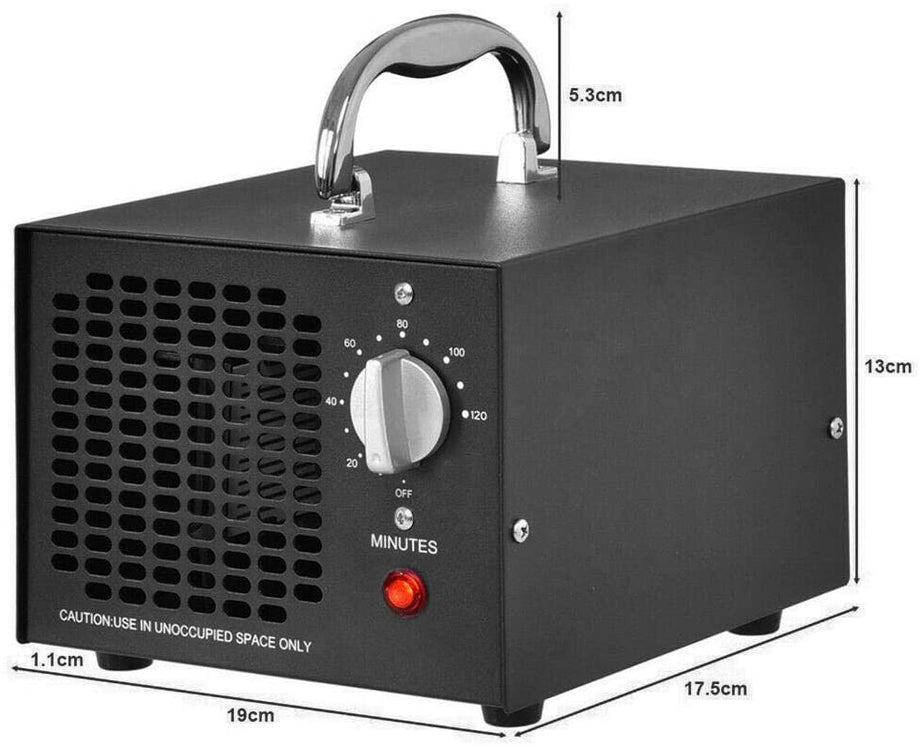 Iropro Commercial Ozone Generator 5000mg Industrial O3 Air Purifier High Capacity Deodorizer Sterilizer Machine for Rooms Smoke Cars and Pets