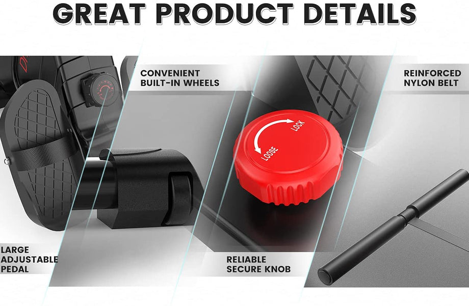 Dripex Foldable Rowing Machine Magnetic Rower with 16 Level Adjustable Resistances for Home use