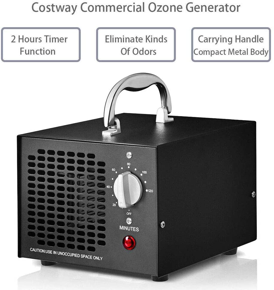 Iropro Commercial Ozone Generator 5000mg Industrial O3 Air Purifier High Capacity Deodorizer Sterilizer Machine for Rooms Smoke Cars and Pets