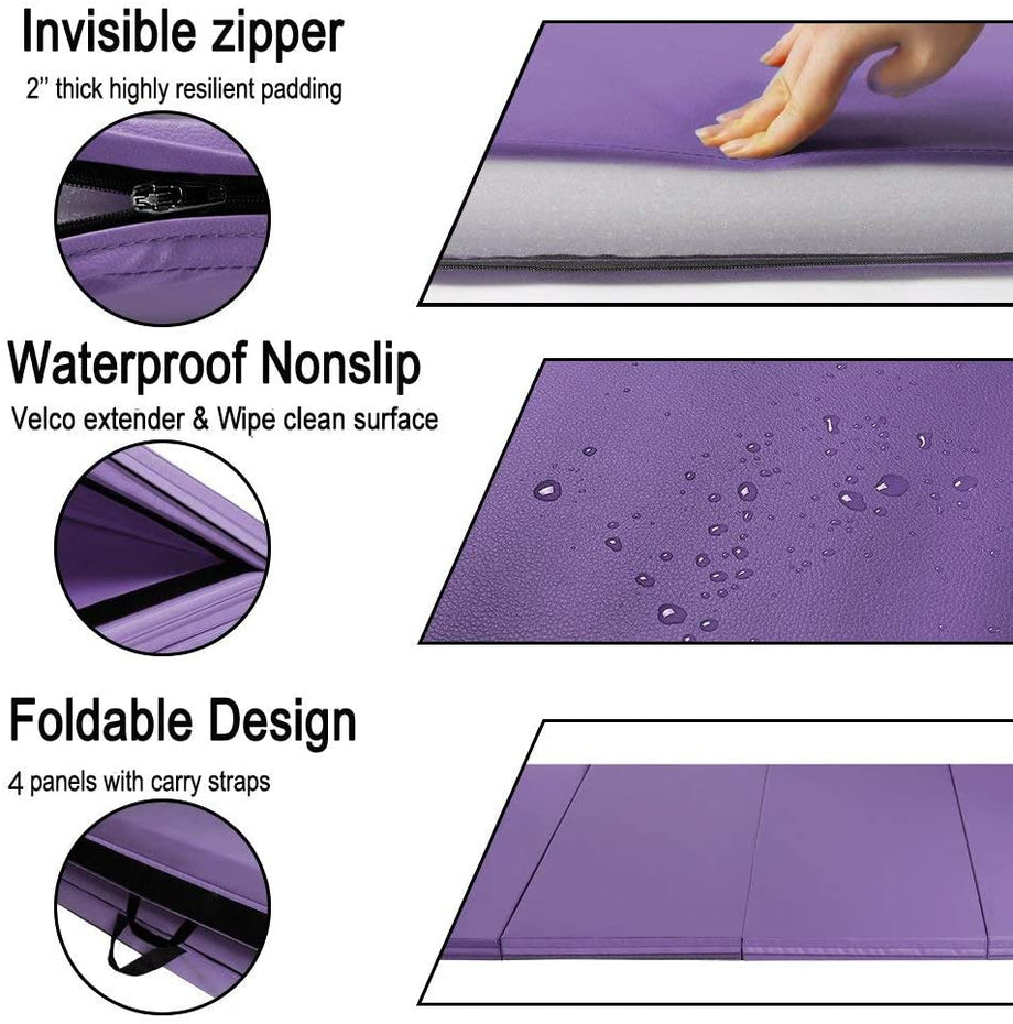 Dripex Folding Gymnastics Exercise Mat - 8FT