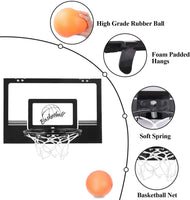 Dripex Mini Indoor Basketball Hoop Play Set for kids Wall Mounted Basketball Board with Ball and Pump
