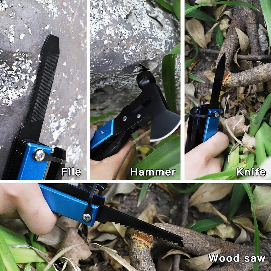 Dripex Multitool Camping Gear - 16 in 1 Emergency Survival Gear for Outdoor Camping Hiking